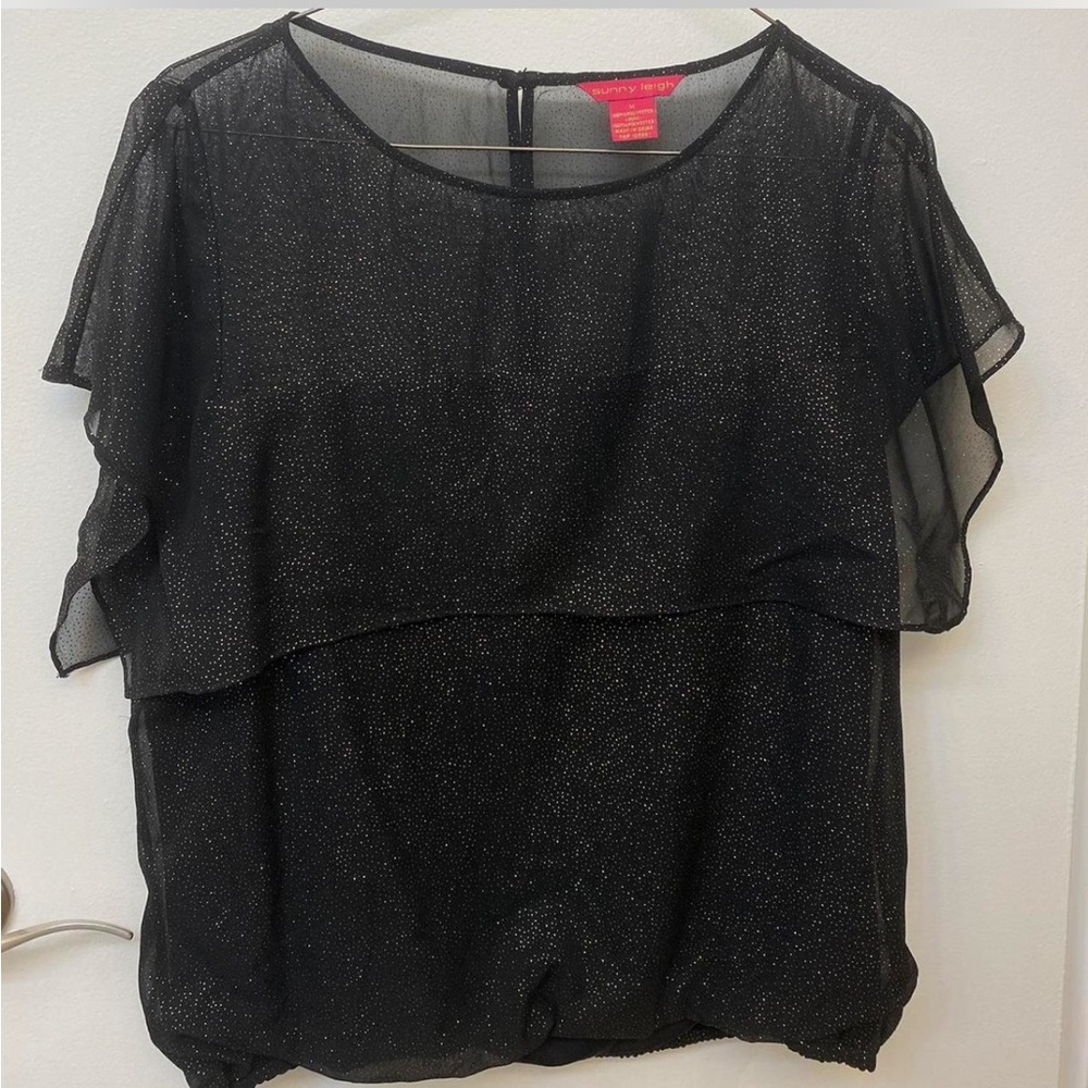 Black Sparkly Blouse